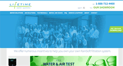 Desktop Screenshot of lifetimewatersystems.com